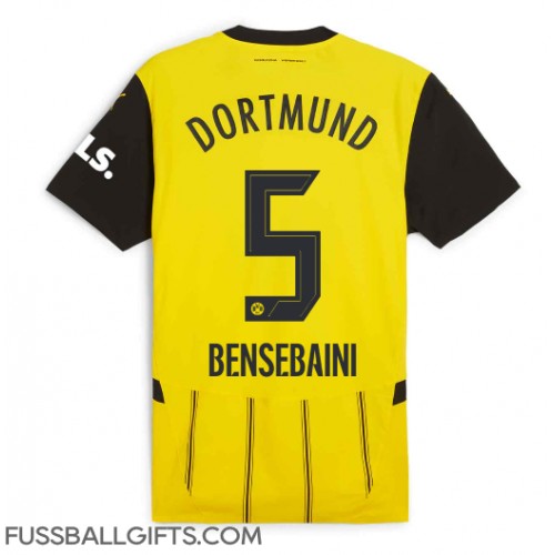 Borussia Dortmund Ramy Bensebaini #5 Fußballbekleidung Heimtrikot 2024-25 Kurzarm